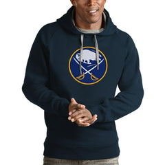NHL Buffalo Sabres Antigua Logo Victory Pullover Hoodie