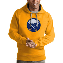 NHL Buffalo Sabres Antigua Logo Victory Pullover Hoodie