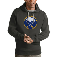 NHL Buffalo Sabres Antigua Logo Victory Pullover Hoodie