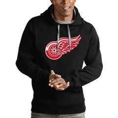 NHL Detroit Red Wings Antigua Logo Victory Pullover Hoodie