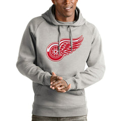 NHL Detroit Red Wings Antigua Logo Victory Pullover Hoodie