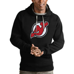 NHL New Jersey Devils Antigua Logo Victory Pullover Hoodie