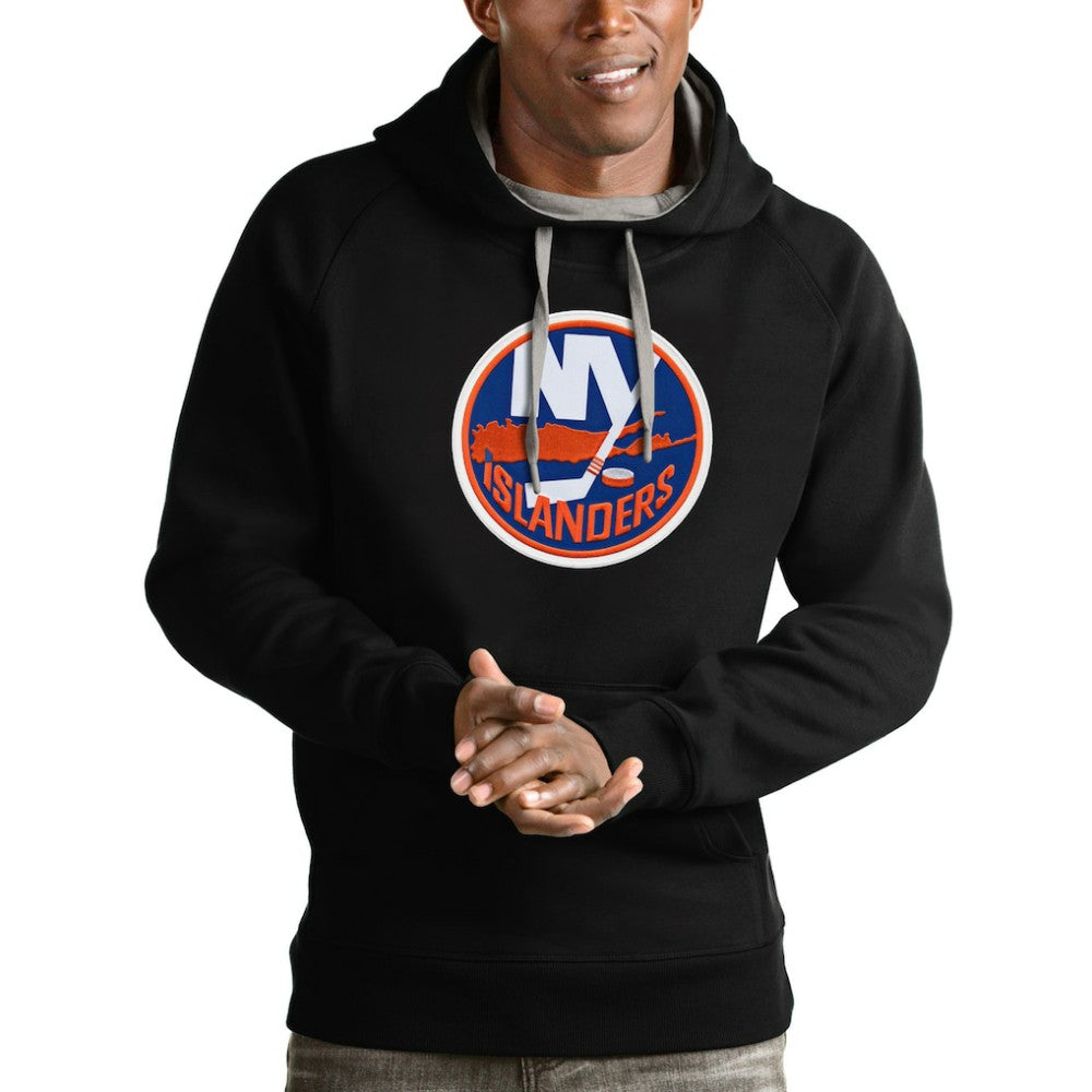 NHL New York Islanders Antigua Logo Victory Pullover Hoodie