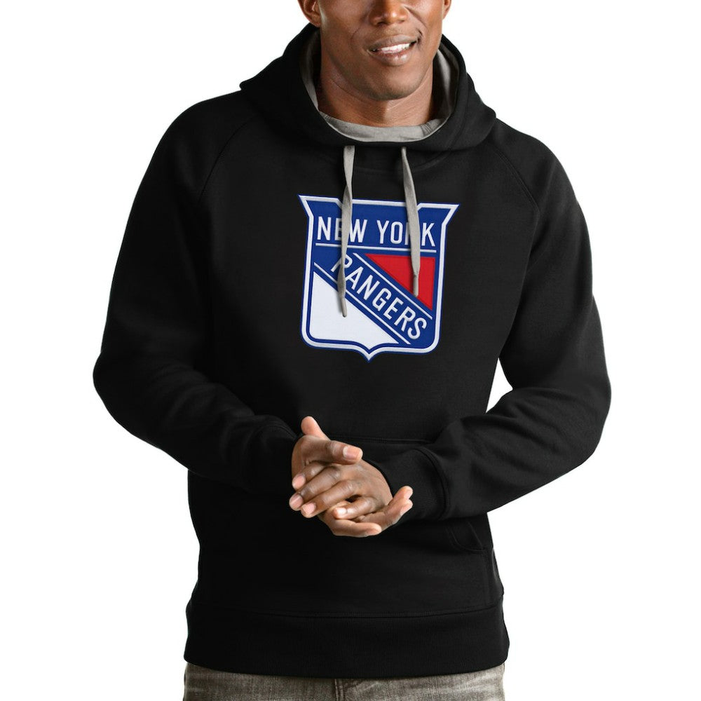 NHL New York Rangers Antigua Logo Victory Pullover Hoodie