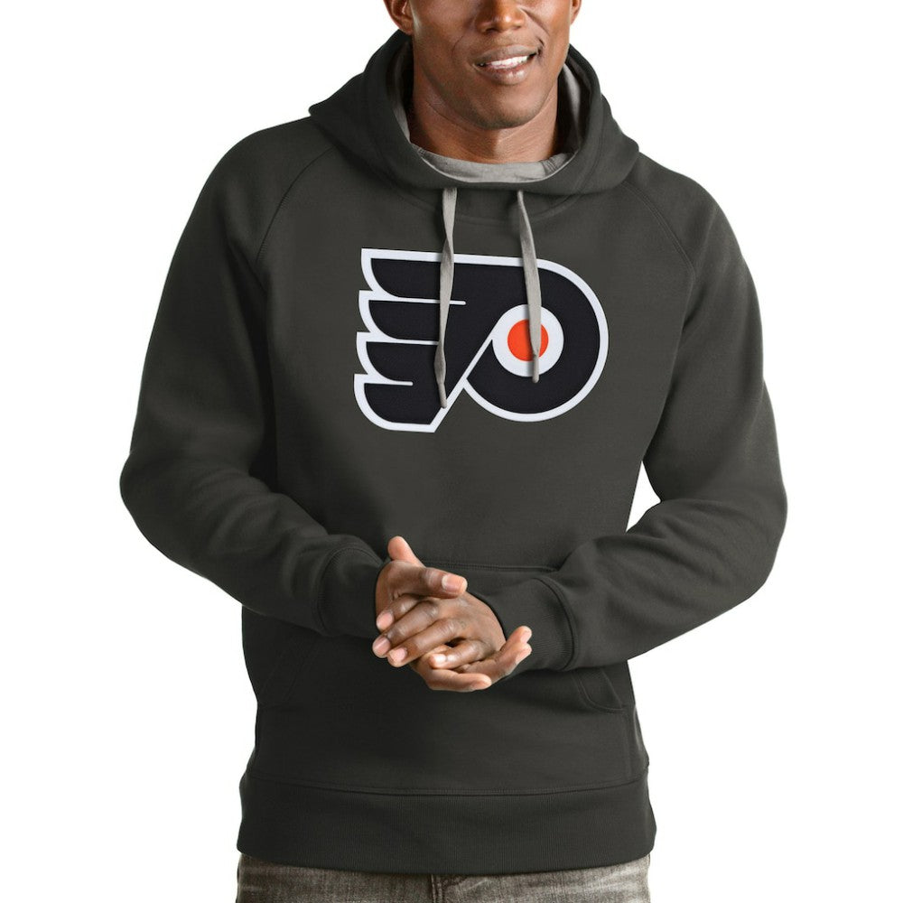 NHL Philadelphia Flyers Antigua Logo Victory Pullover Hoodie