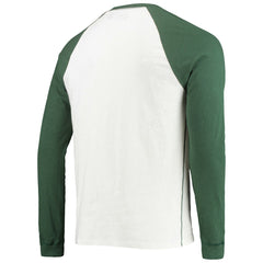 Junk Food Colorblock Raglan Long Sleeve T-Shirt - Green Bay Packers T-shirts