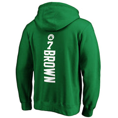 Jaylen Brown Boston Celtics Playmaker Name & Number Pullover Hoodie