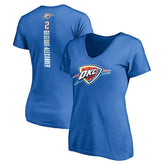 Shai Gilgeous-Alexander Oklahoma City Thunder Women's Playmaker Name & Number V-Neck T-Shirt