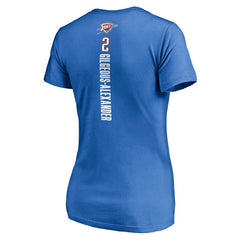 Shai Gilgeous-Alexander Oklahoma City Thunder Women's Playmaker Name & Number V-Neck T-Shirt