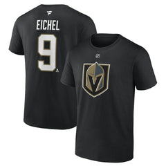 NHL Jack Eichel Vegas Golden Knights Fanatics Authentic Stack Name & Number T-Shirt