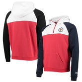 Red/White Washington Nationals New Era Cooperstown Collection Quarter-Zip Hoodie Jacket