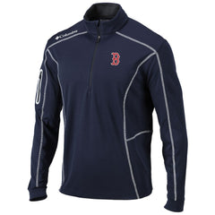 Navy Boston Red Sox Columbia Shotgun Omni-Wick Quarter-Zip Pullover Jacket