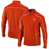 Orange Houston Astros Columbia Shotgun Omni-Wick Quarter-Zip Pullover Jacket