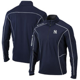 Navy New York Yankees Columbia Shotgun Omni-Wick Quarter-Zip Pullover Jacket