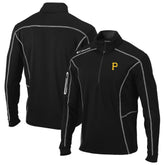 Black Pittsburgh Pirates Columbia Shotgun Omni-Wick Quarter-Zip Pullover Jacket