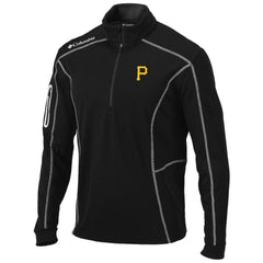 Black Pittsburgh Pirates Columbia Shotgun Omni-Wick Quarter-Zip Pullover Jacket