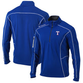 Royal Texas Rangers Columbia Shotgun Omni-Wick Quarter-Zip Pullover Jacket