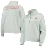 Light Blue St. Louis Cardinals The Wild Collective Women's Two-Hit Quarter-Zip Pullover Top