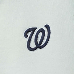 Light Blue Washington Nationals The Wild Collective Women's Two-Hit Quarter-Zip Pullover Top
