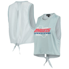 Light Blue Los Angeles Angels The Wild Collective Women's Open Back Twist-Tie Tank Top
