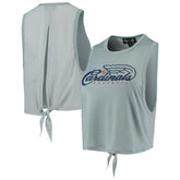 Light Blue St. Louis Cardinals The Wild Collective Women's Open Back Twist-Tie Tank Top