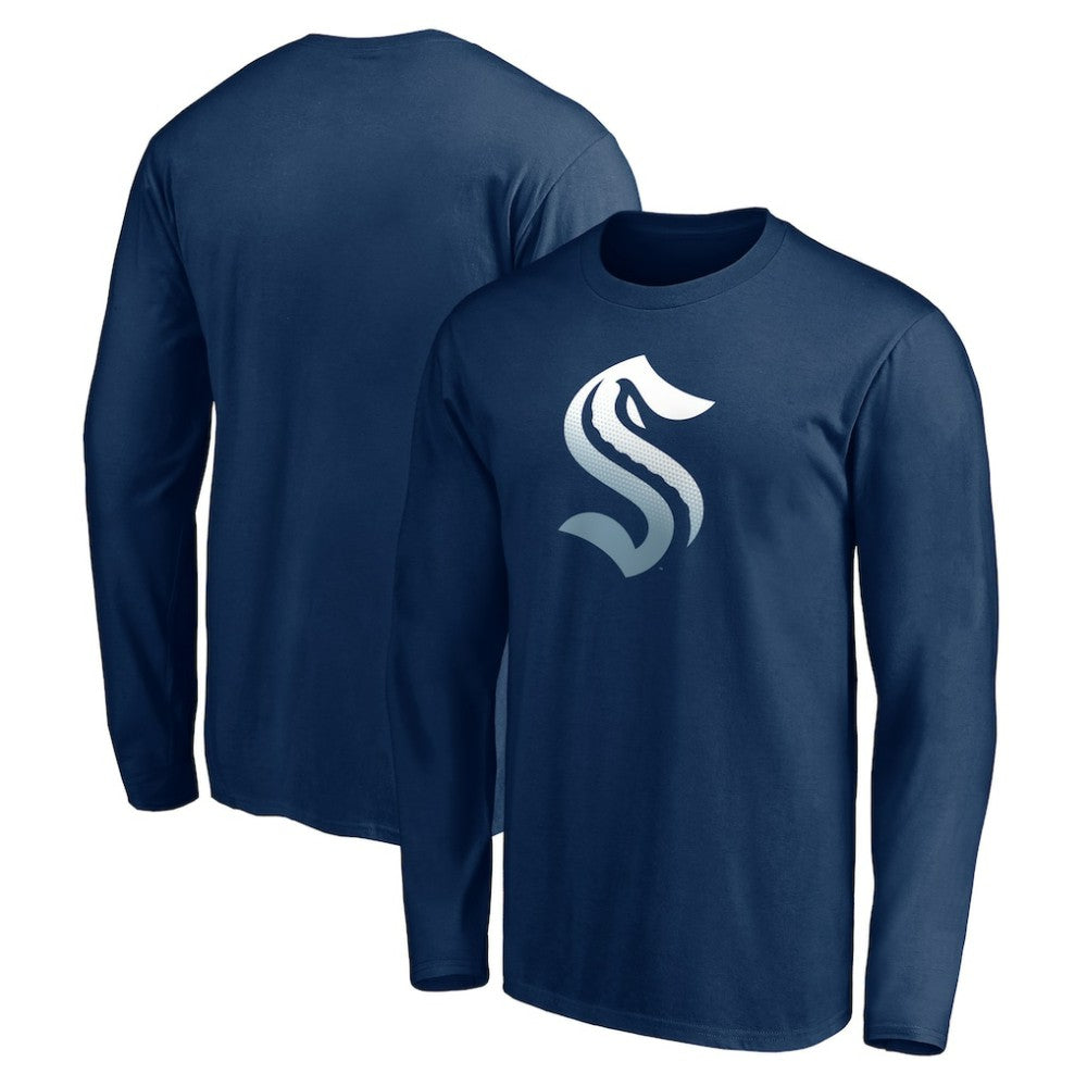 NHL Seattle Kraken Gradient Logo Long Sleeve T-Shirt