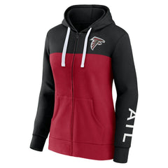 Women's Take The Field Color Block Full-Zip Hoodie - Atlanta Falcons Hoodies
