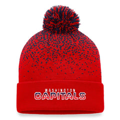 NHL Washington Capitals Fanatics Iconic Gradient Cuffed Knit Hat with Pom