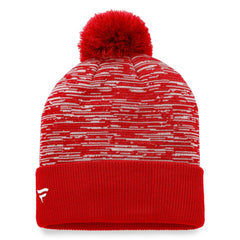 NHL Chicago Blackhawks Fanatics Defender Cuffed Knit Hat with Pom