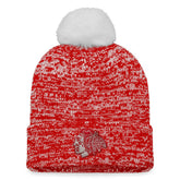 NHL Chicago Blackhawks Fanatics Women's Glimmer Cuffed Knit Hat with Pom