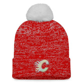 NHL Calgary Flames Fanatics Women's Glimmer Cuffed Knit Hat with Pom