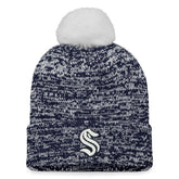 NHL Seattle Kraken Fanatics Women's Glimmer Cuffed Knit Hat with Pom