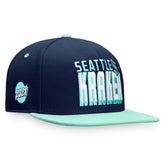 NHL Seattle Kraken Fanatics Heritage Retro Two-Tone Snapback Hat