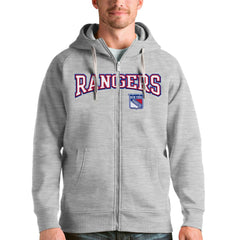 NHL New York Rangers Antigua Wordmark Victory Full-Zip Hoodie