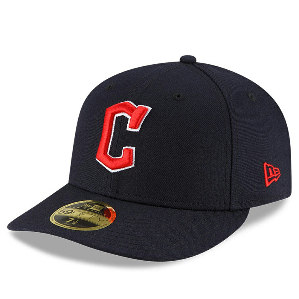 Navy Cleveland Guardians New Era Authentic Collection On-Field Road Low Profile 59FIFTY Fitted Hat