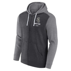 Heathered Charcoal/Heathered Gray Chicago White Sox Fanatics Blown Away Full-Zip Hoodie