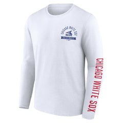 White Chicago White Sox Fanatics Pressbox Long Sleeve T-Shirt