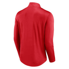 Red Washington Nationals Fanatics Tough Minded Lightweight Quarter-Zip Pullover