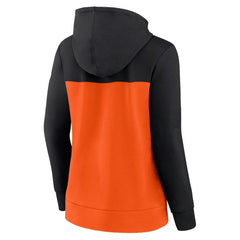 Black/Orange San Francisco Giants Fanatics Women's Take The Field Colorblocked Hoodie Full-Zip Jacket