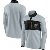 NHL Vegas Golden Knights Fanatics Hockey Polar Fleece Quarter-Snap Jacket