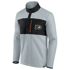 NHL Philadelphia Flyers Fanatics Hockey Polar Fleece Quarter-Snap Jacket