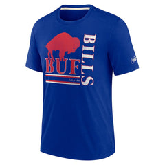 Wordmark Logo Tri-Blend T-Shirt - Buffalo Bills T-shirts