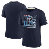 Wordmark Logo Tri-Blend T-Shirt - Tennessee Titans T-shirts