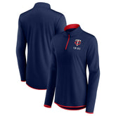 Navy Minnesota Twins Fanatics Women's Worth The Drive Quarter-Zip Jacket