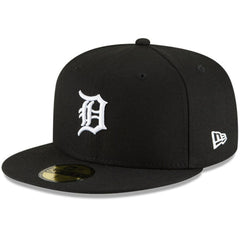 Black Detroit Tigers New Era Logo 59FIFTY Fitted Hat