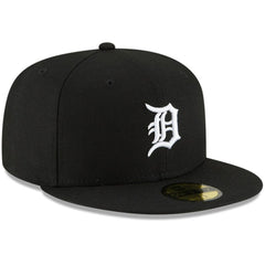 Black Detroit Tigers New Era Logo 59FIFTY Fitted Hat