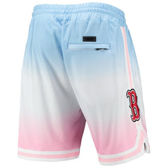 Blue/Pink Boston Red Sox Pro Standard Team Logo Pro Ombre Shorts