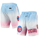 Blue/Pink Chicago Cubs Pro Standard Team Logo Pro Ombre Shorts