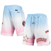 Blue/Pink Houston Astros Pro Standard Team Logo Pro Ombre Shorts