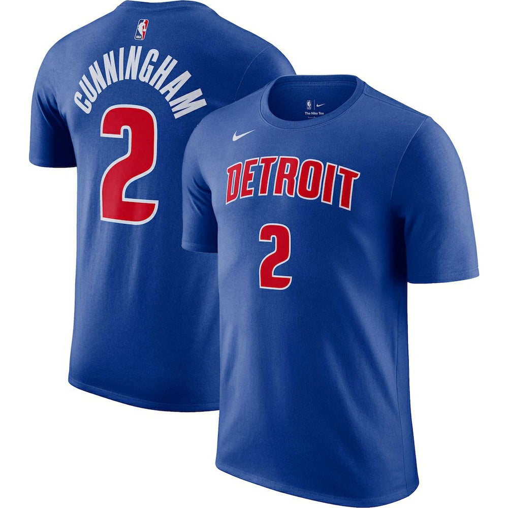 Nike Cade Cunningham Detroit Pistons Icon 2022/23 Name & Number T-Shirt sale
